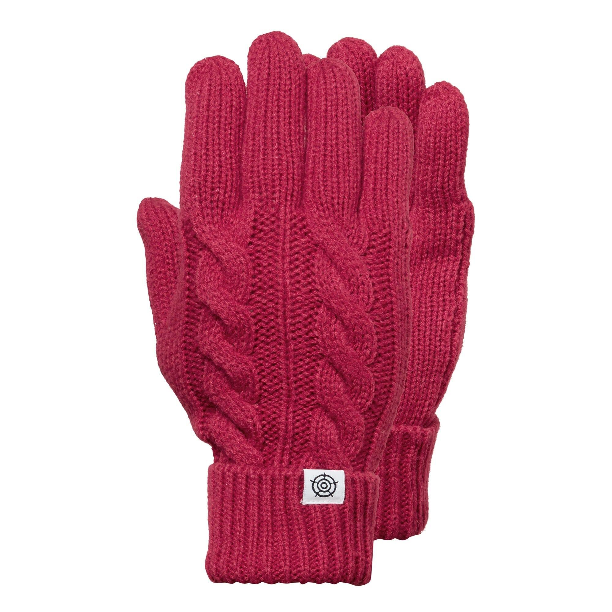 GROUSE Adult winter gloves (Dark pink)