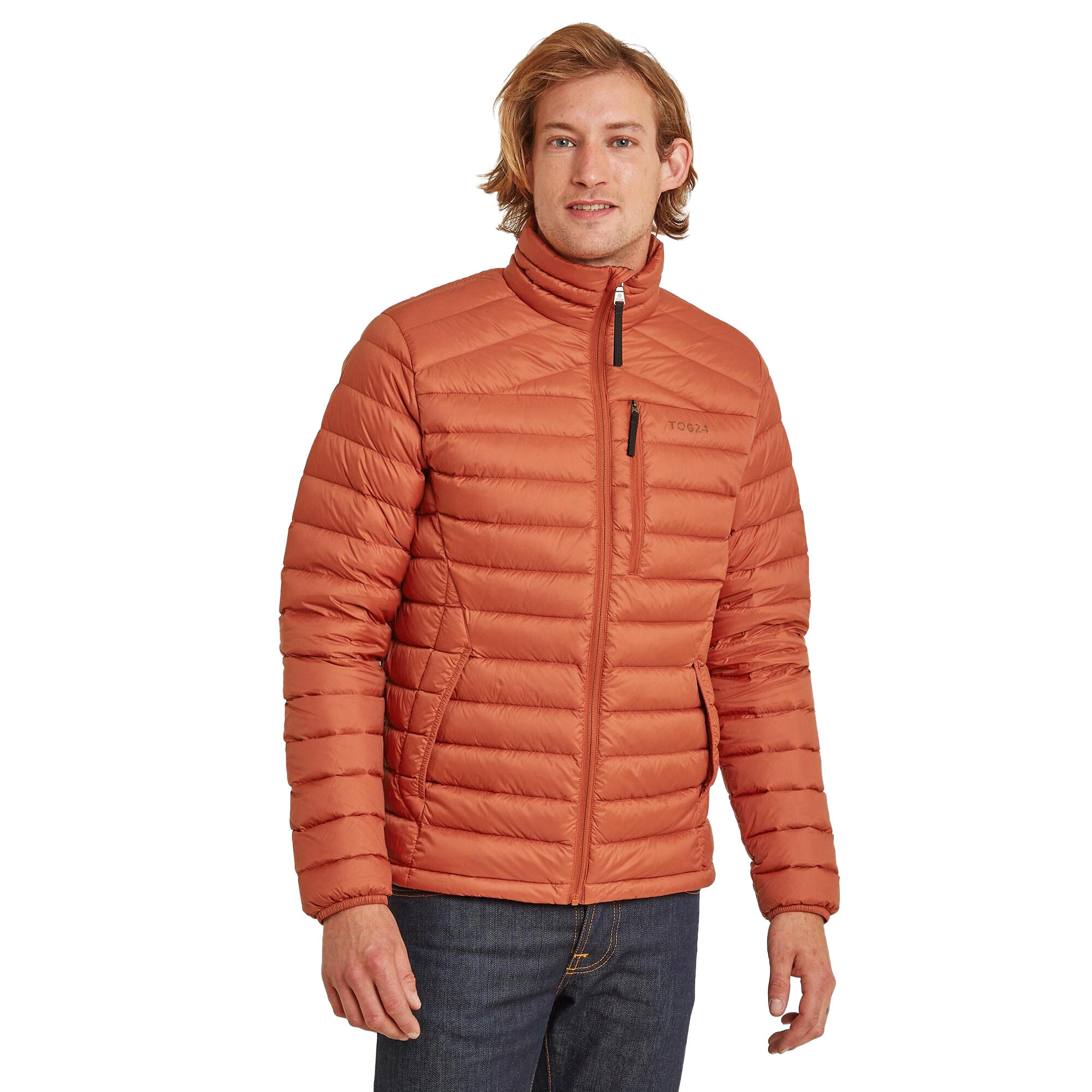 Men's quilted jacket (Dark orange)