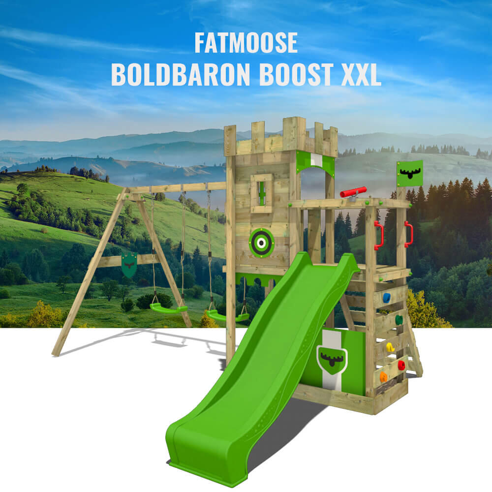 Aire de jeux Bold Baron avec double balançoire 3/5