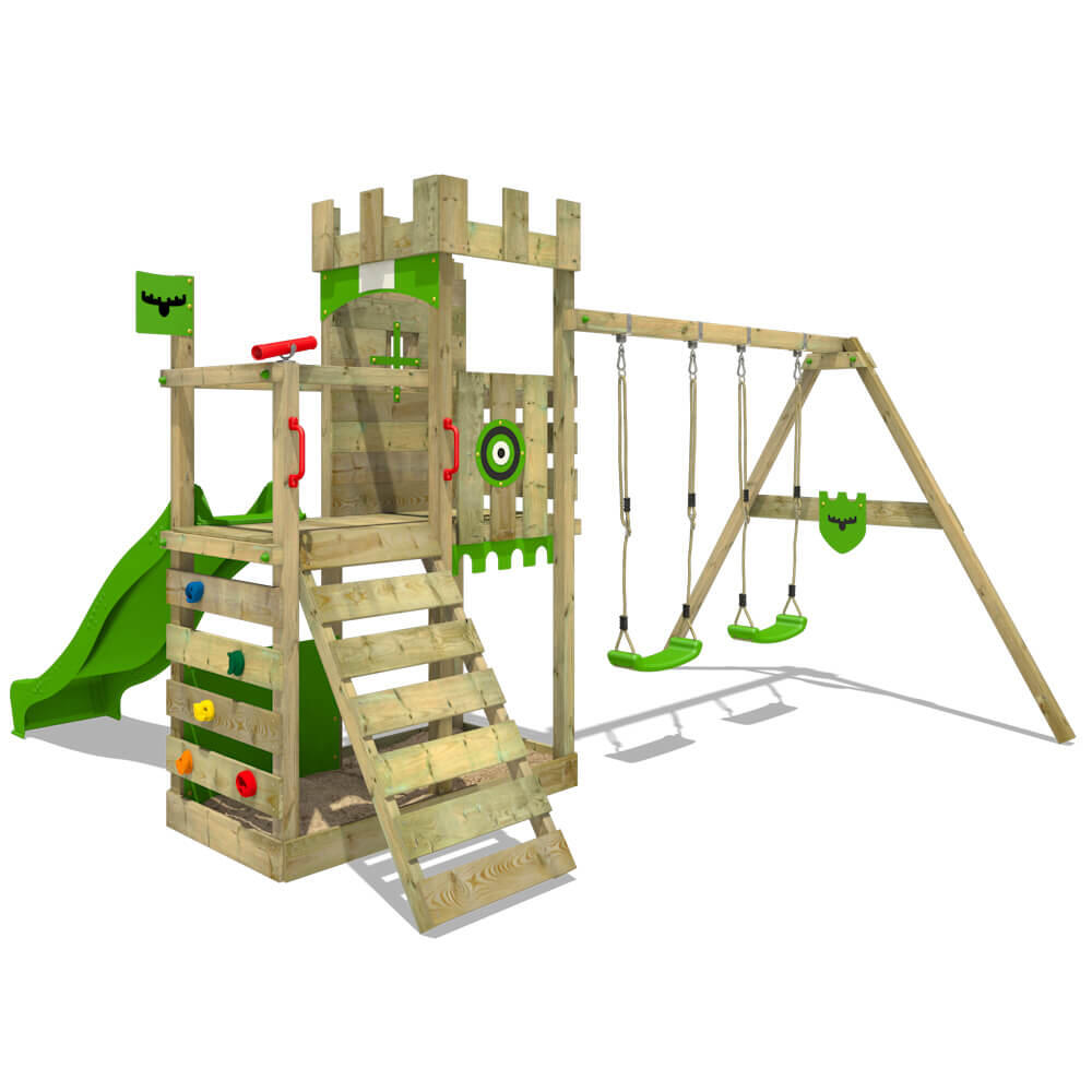 Aire de jeux Bold Baron avec double balançoire 2/5