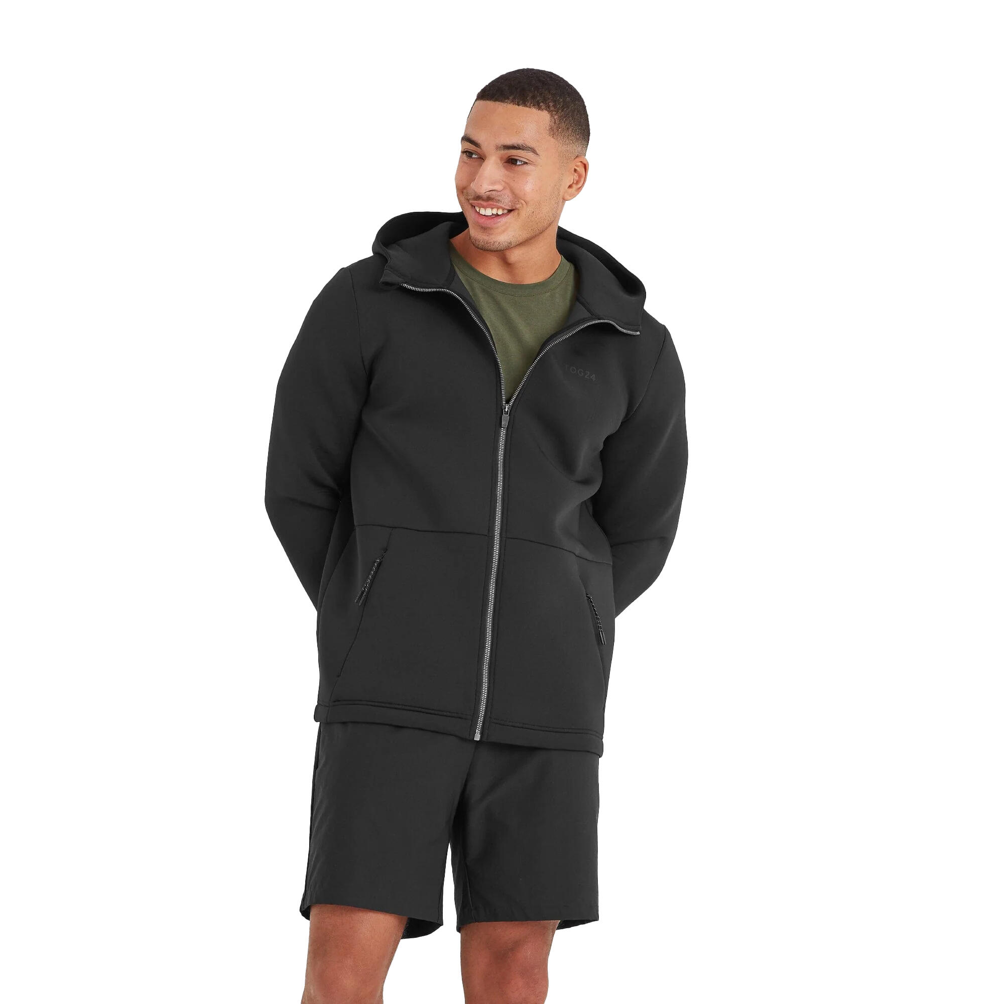 Men's GLIDE hooded jacket (Black)