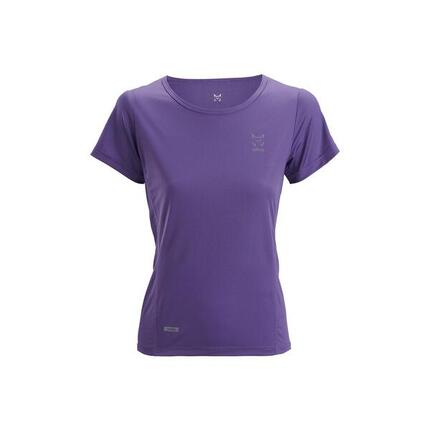 Camiseta de Manga Corta Senderismo de Montaña MUJER Altus GAIBA GRIS
