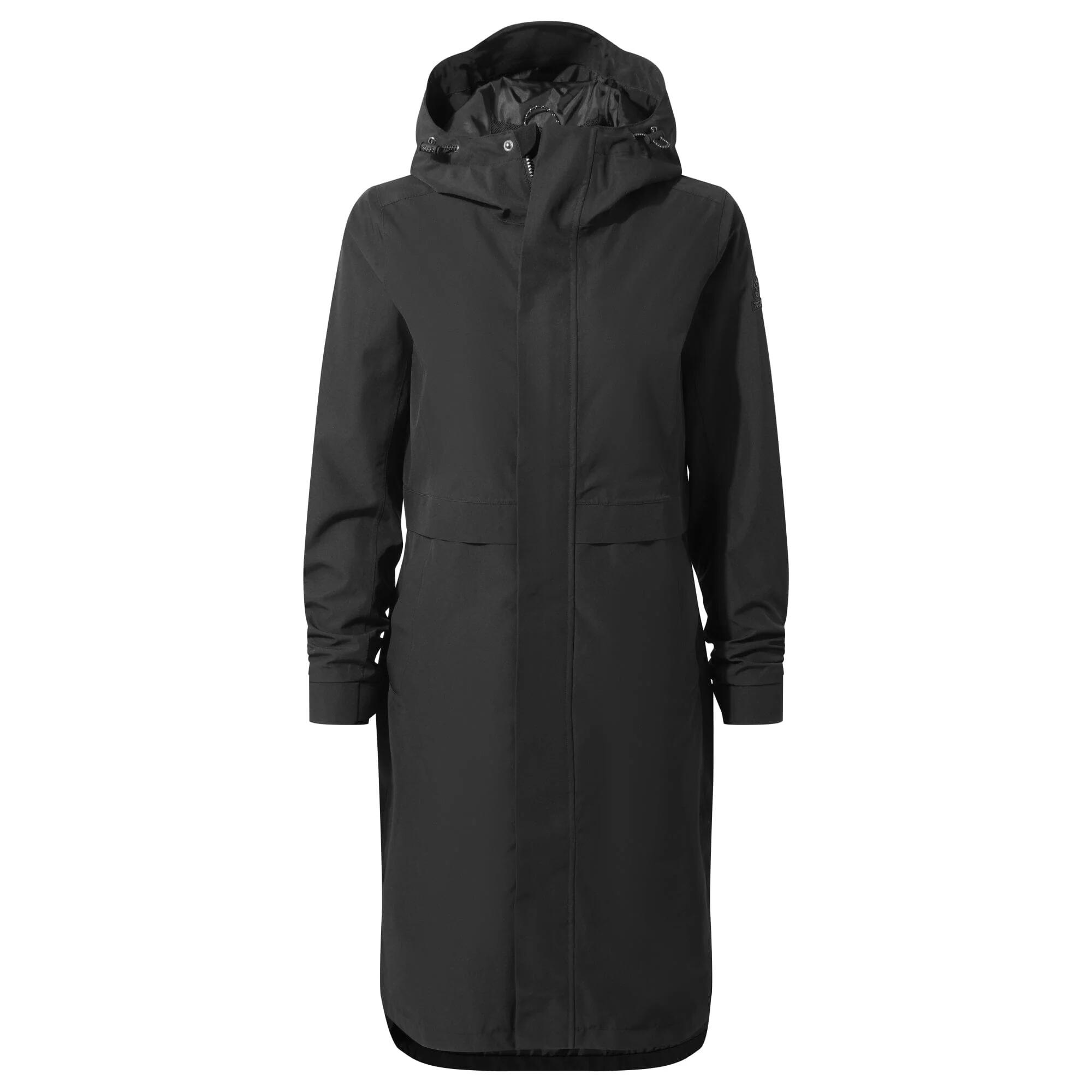 Womens/Ladies Saunter Long Waterproof Jacket (Black) TOG24 | Decathlon