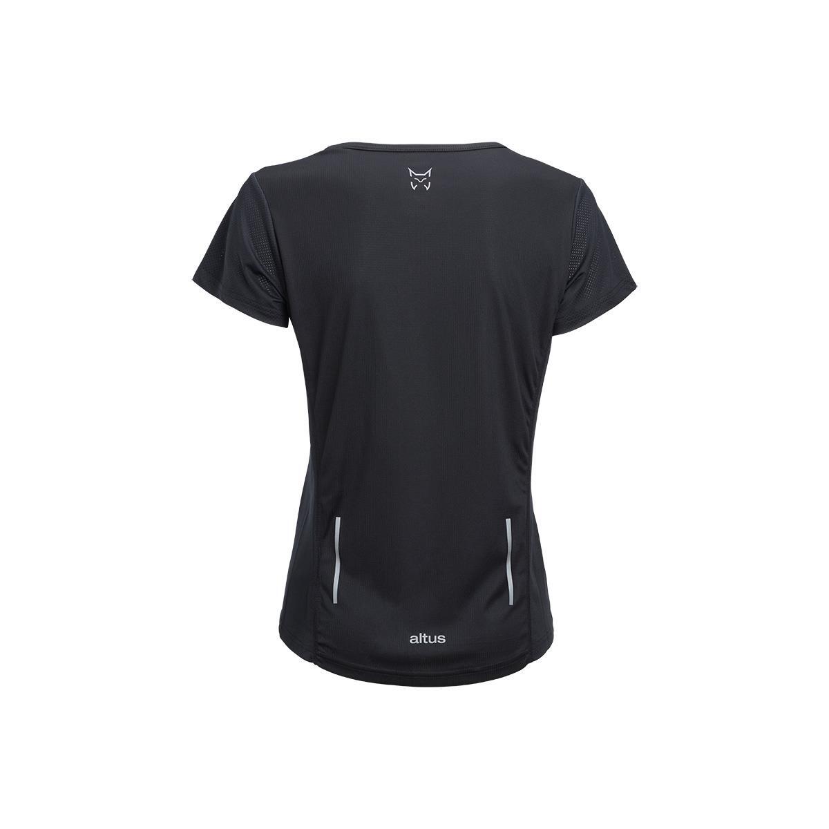 Camiseta de Manga Corta Senderismo de Montaña MUJER Altus GAIBA ANTRACITA 2/4