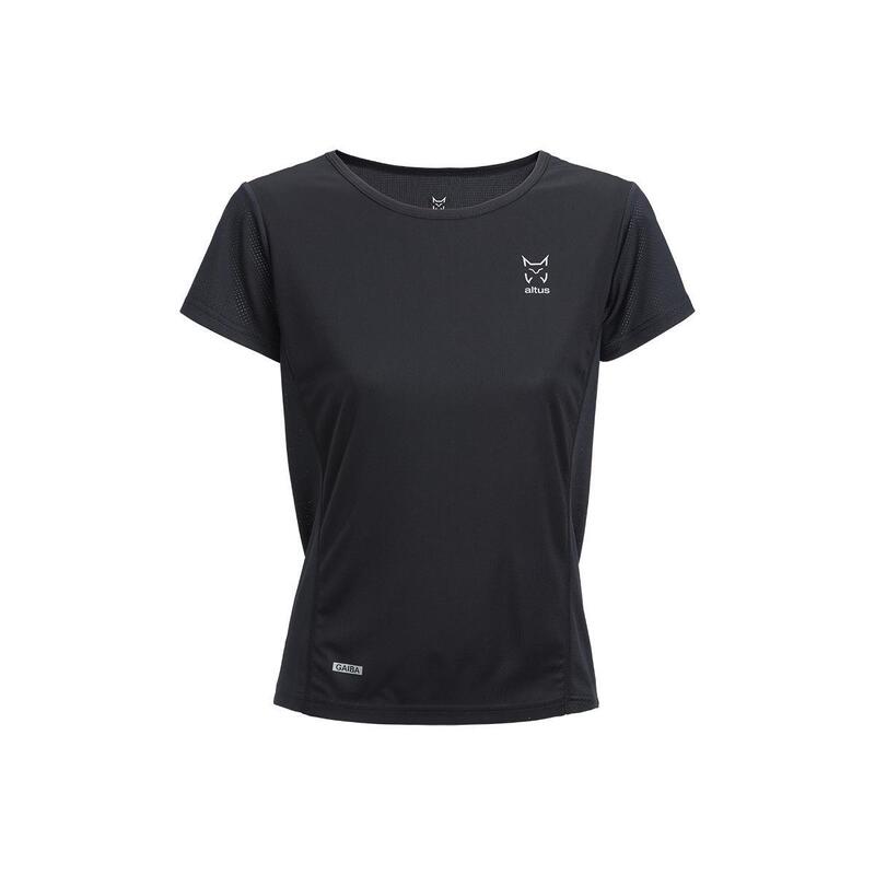 Camiseta Senderismo en la naturaleza Mujer ALTUS GAIBA BLACK