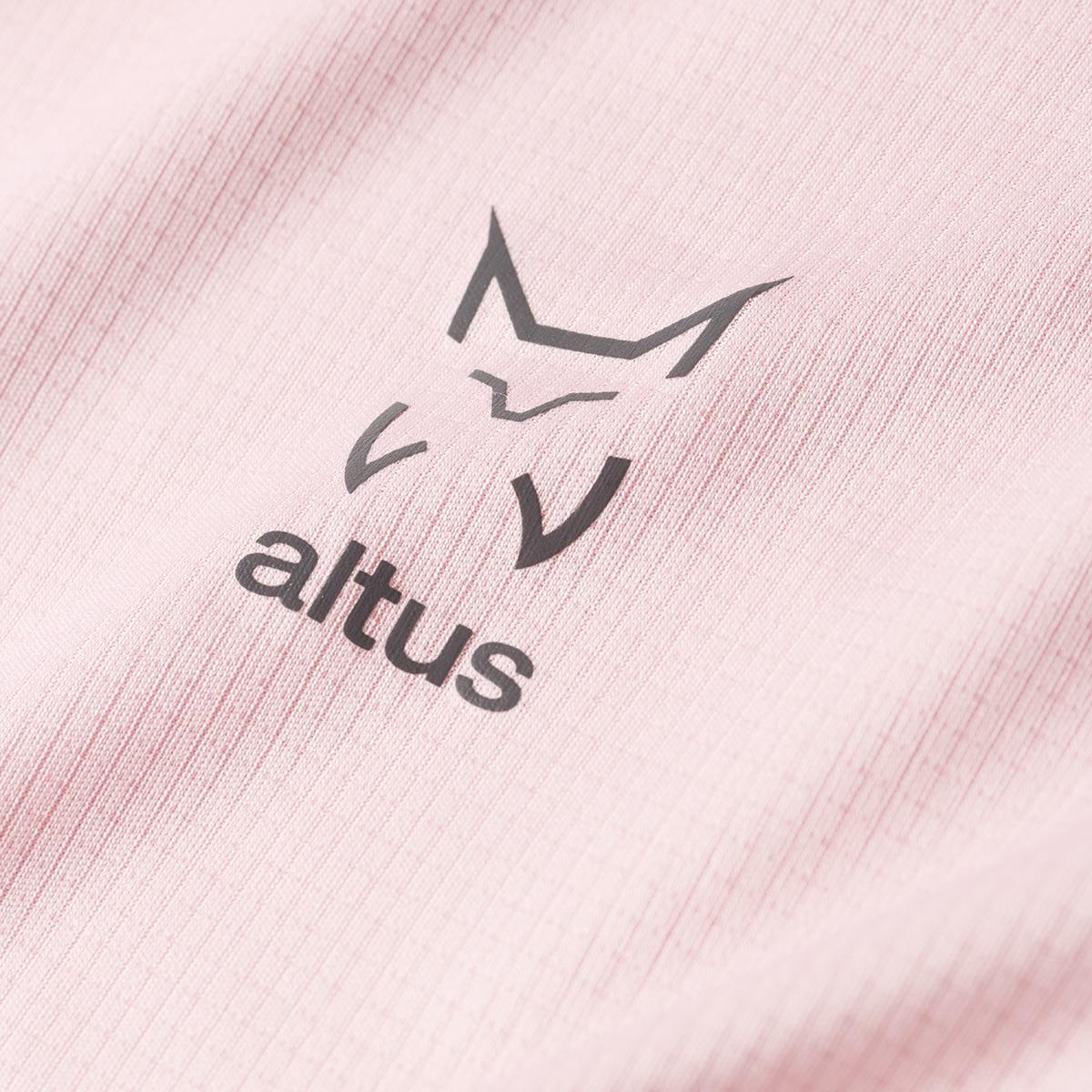 Camiseta de Manga Corta Senderismo de Montaña MUJER Altus GAIBA ROSA 3/5