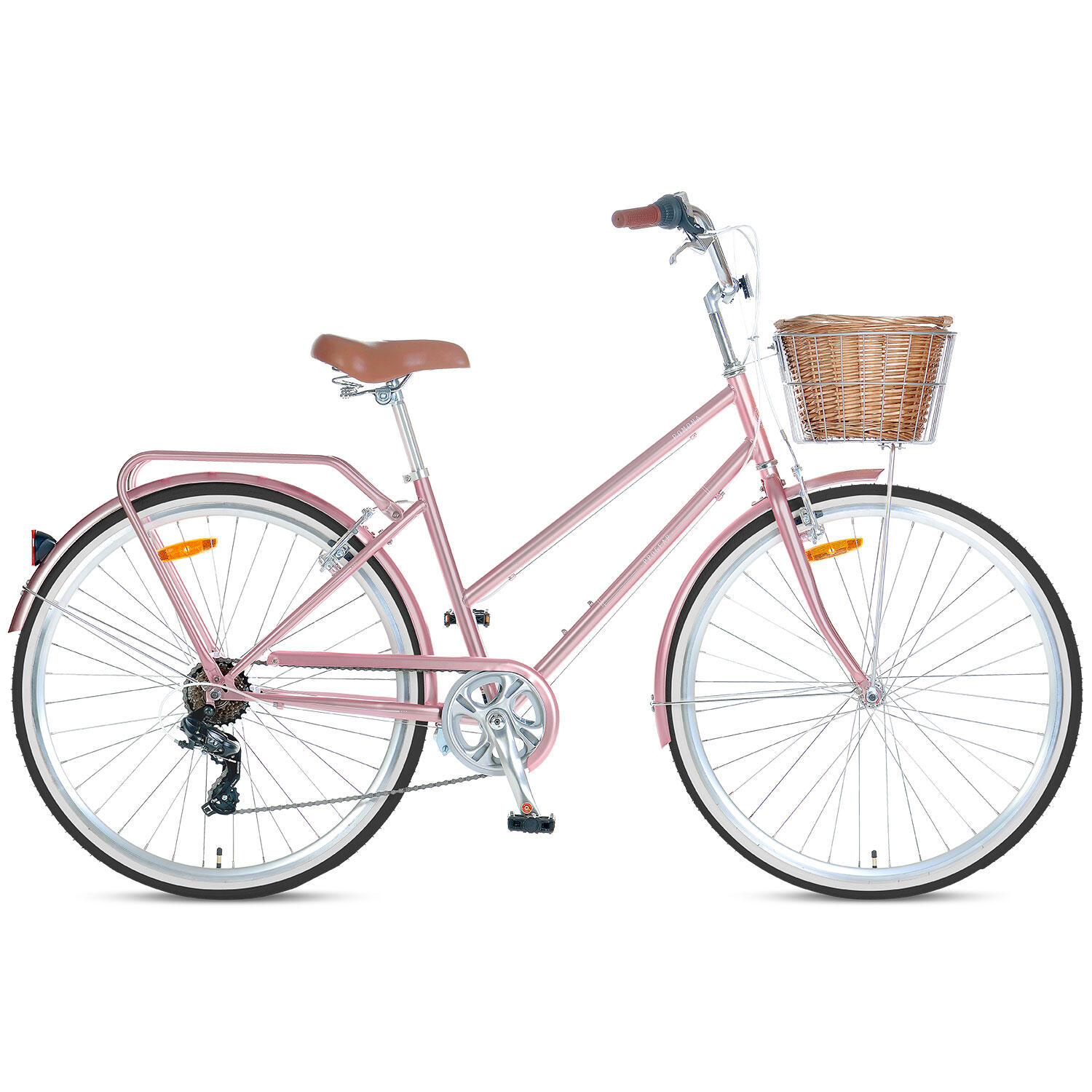 Rose gold bike basket sale