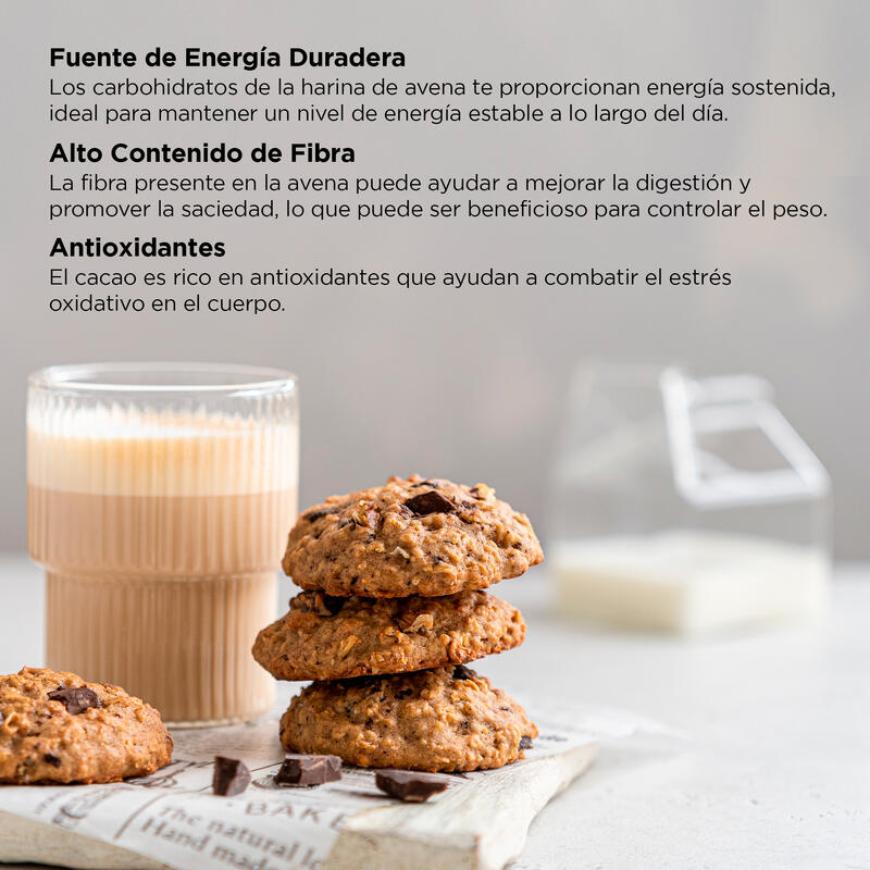 Harina Avena Sabor Cookies Sport Live - Sin azúcares añadidos - 1Kg - DRASANVI