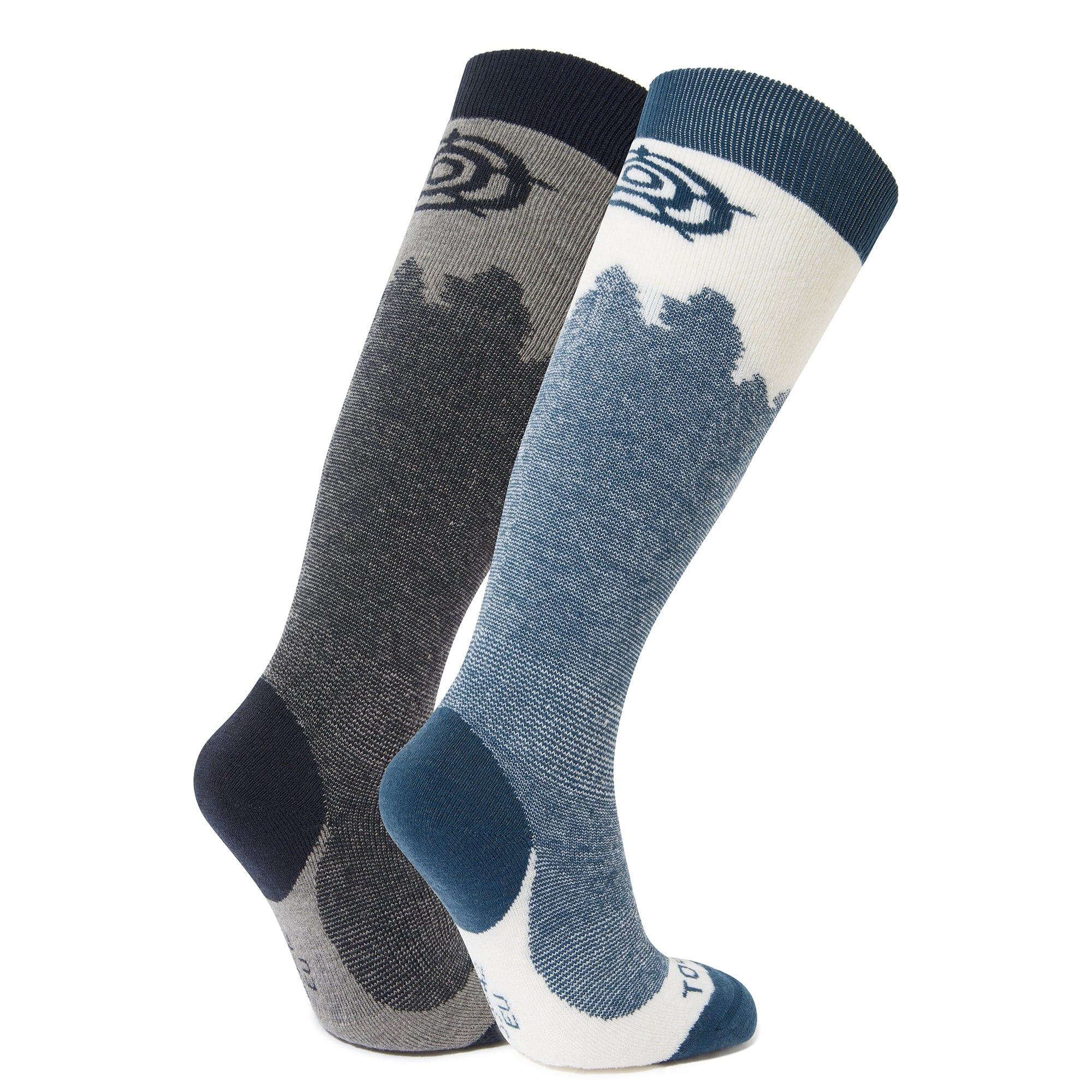 Women's APRICA ski socks (Dark indigo / Blue)