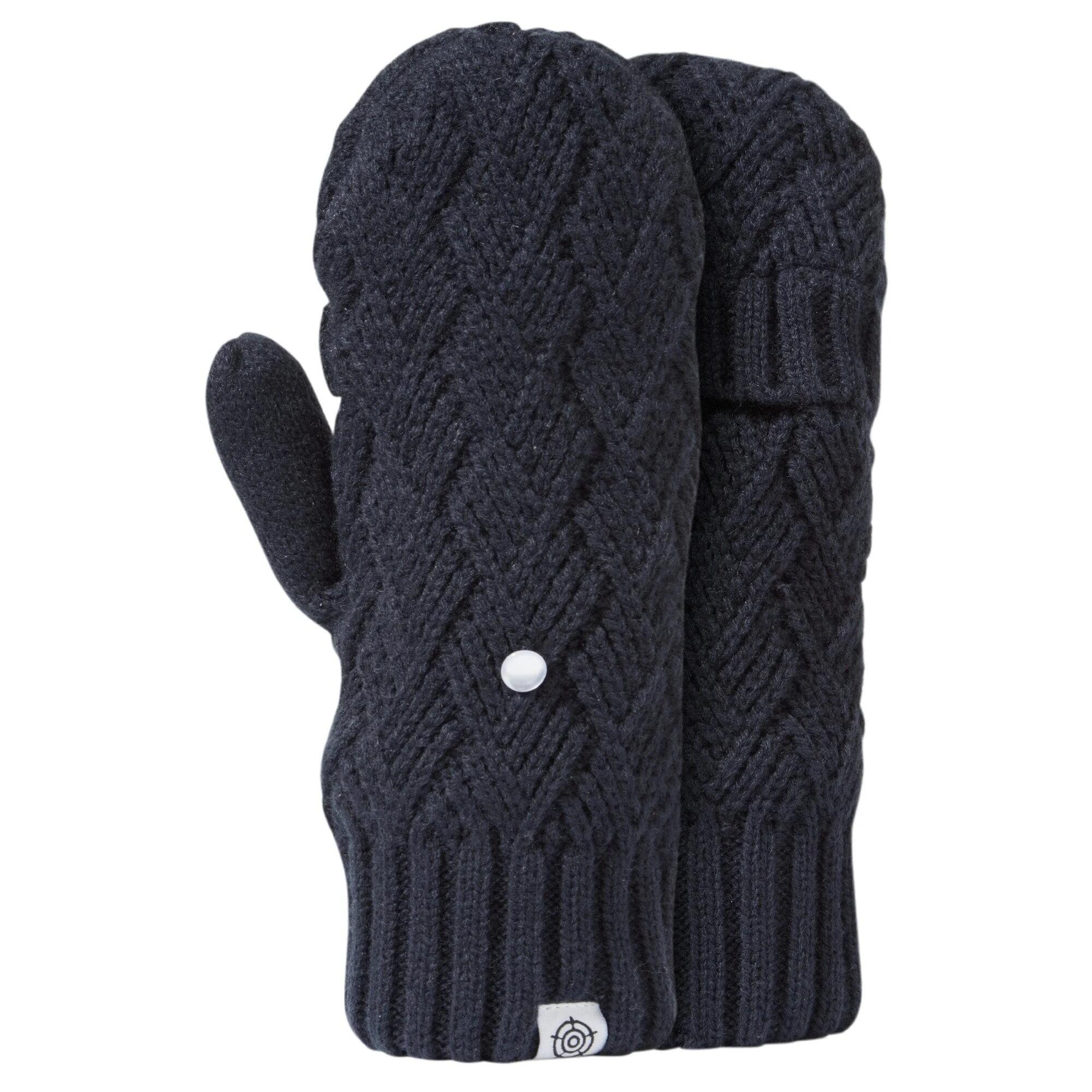 BRITTON Adult Mittens (Dark indigo)