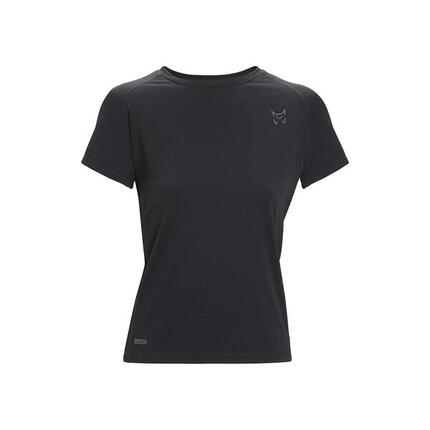 Camiseta de Manga Corta Senderismo de Montaña MUJER Altus TISMA W VERDE