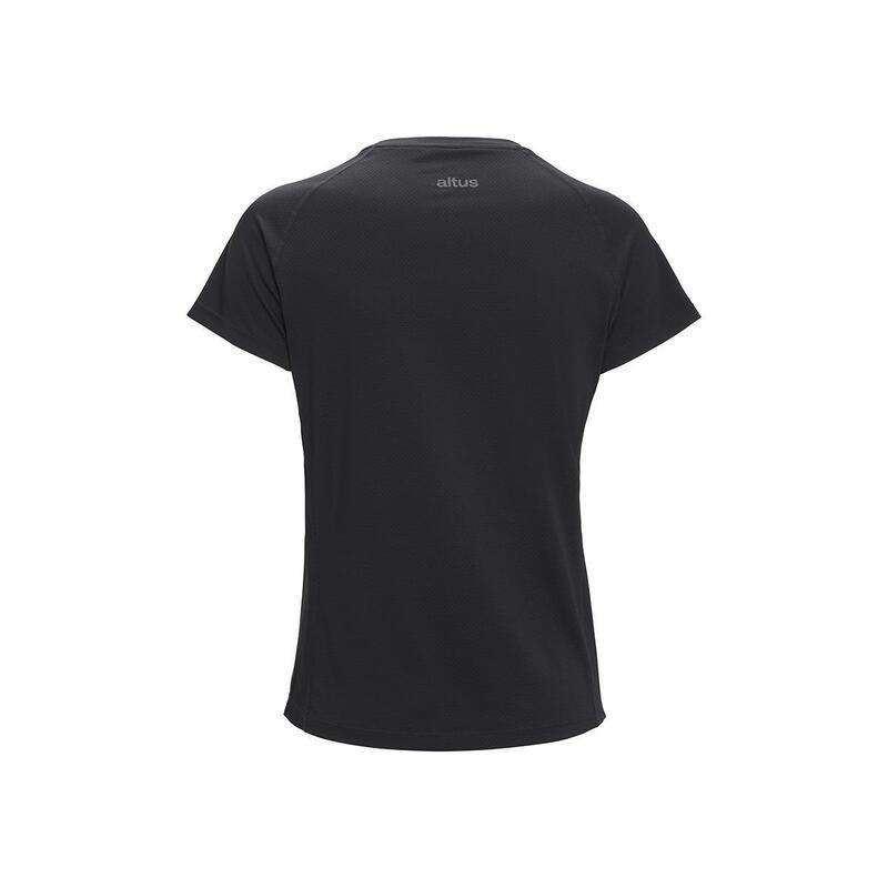 Camiseta manga corta Senderismo en la naturaleza Mujer ALTUS TISMA W  BLACK