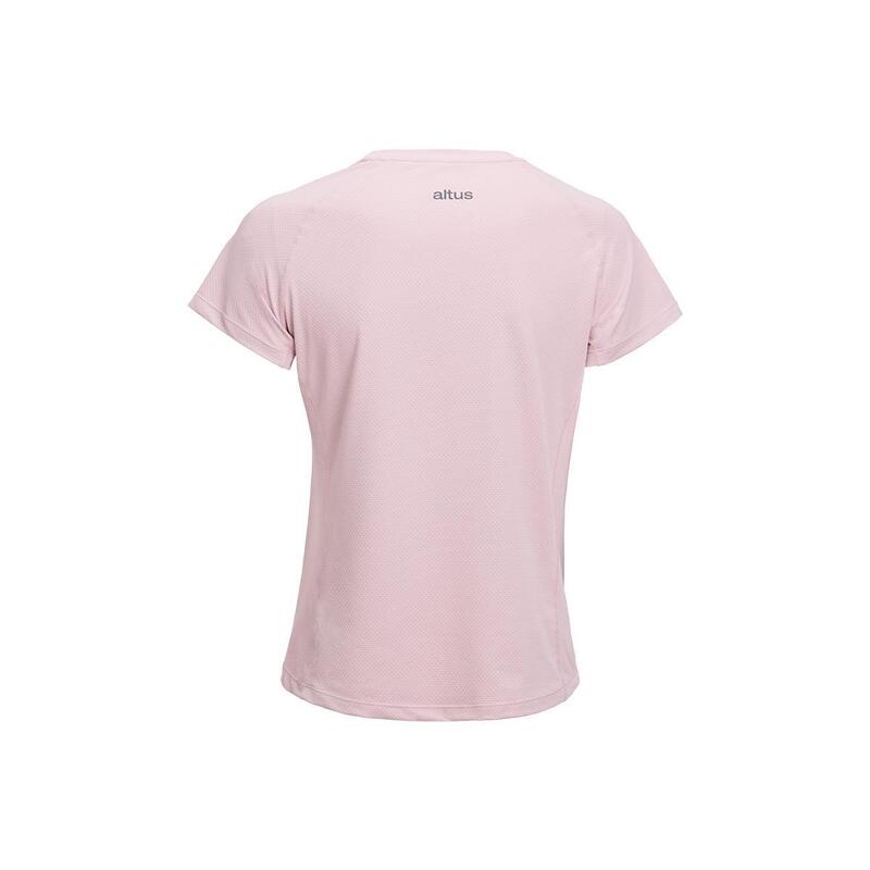 Camiseta manga corta Senderismo en la naturaleza Mujer ALTUS TISMA W PINK