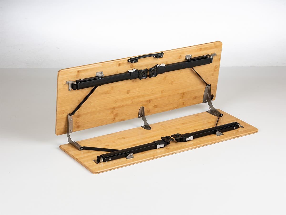 Campingtisch Tobro - Klapptisch mit Bambus Tischplatte - 100x72x70cm |  Decathlon