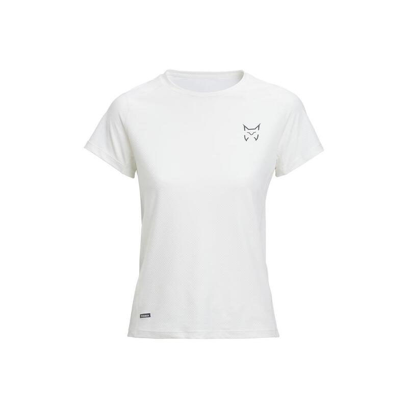 Camiseta manga corta Senderismo en la naturaleza Mujer ALTUS TISMA WHITE