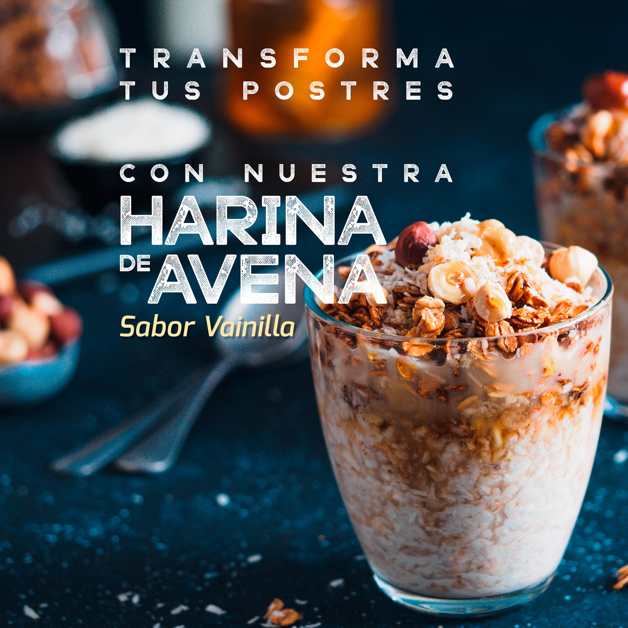 Harina Avena Sabor Vainilla Sport Live - Sin azúcares añadidos - 1Kg - DRASANVI 6/6