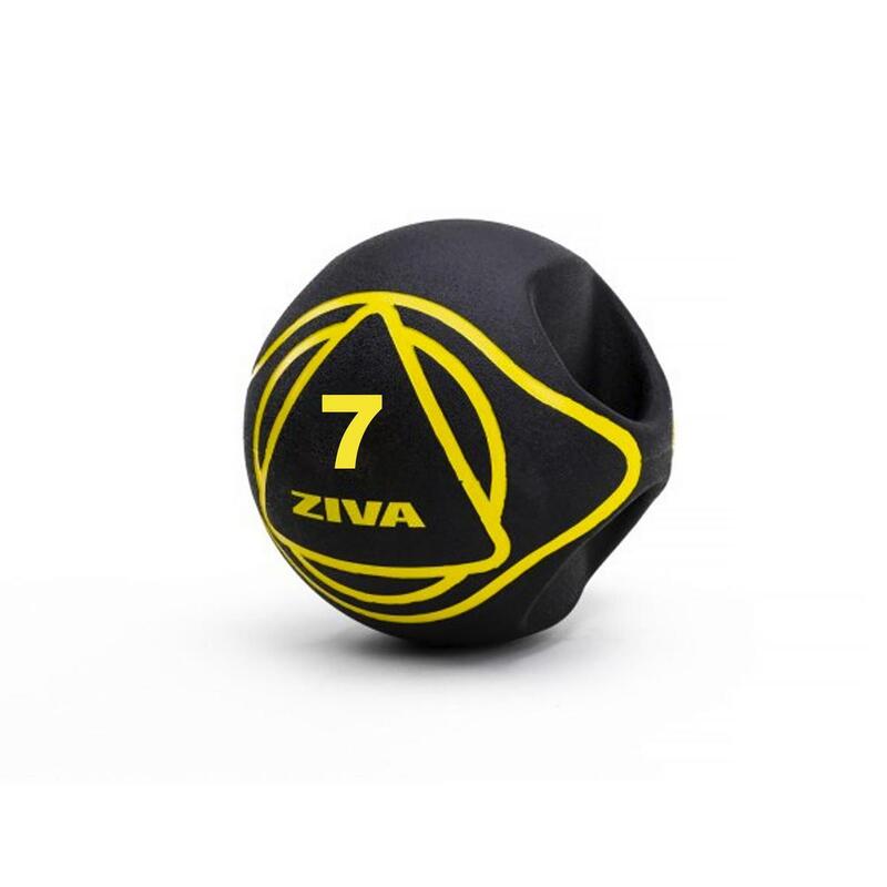 Balón medicinal c/agarre ZIVA essential 7kg Negro