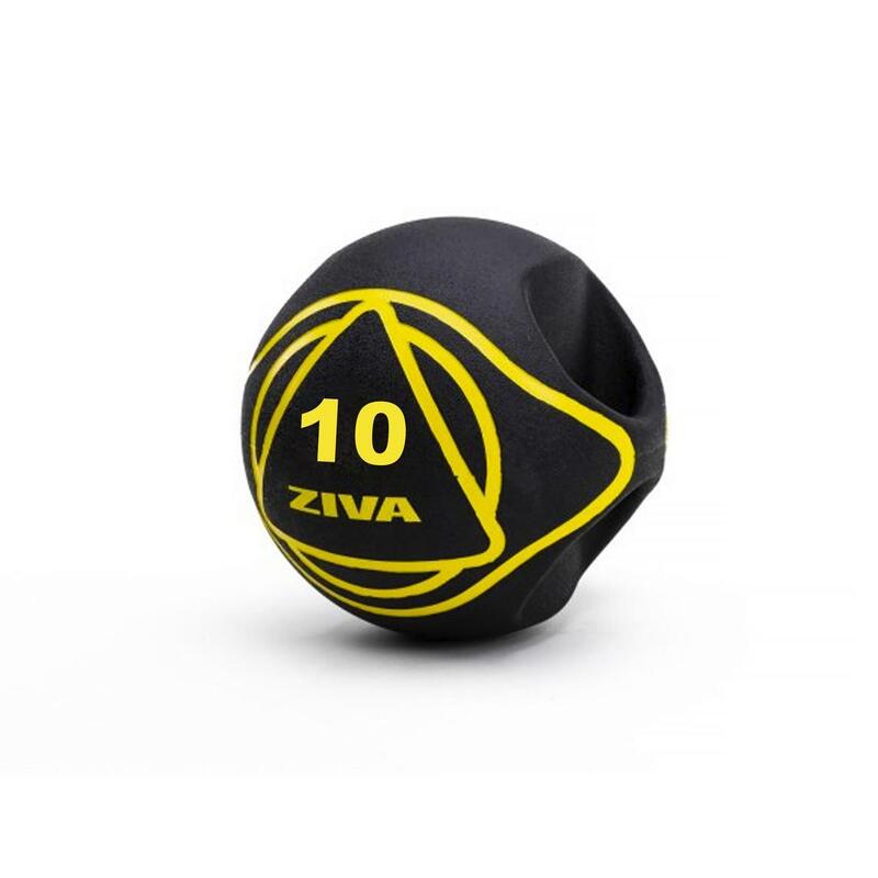 Balón medicinal c/agarre ZIVA essential 10kg Negro