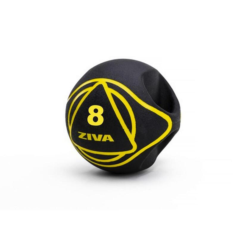 Balón medicinal c/agarre ZIVA essential 8kg Negro