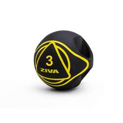 Balón medicinal c/agarre ZIVA essential 3kg Negro