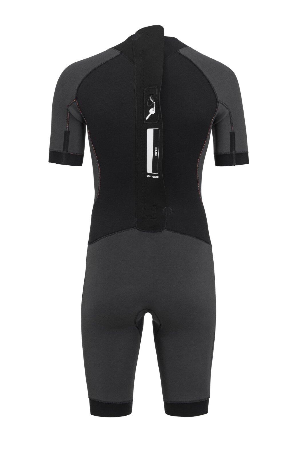 Schwimmen Neopren Shorty Freiwasser Herren - Vitalis Shorty schwarz/orange 3/7