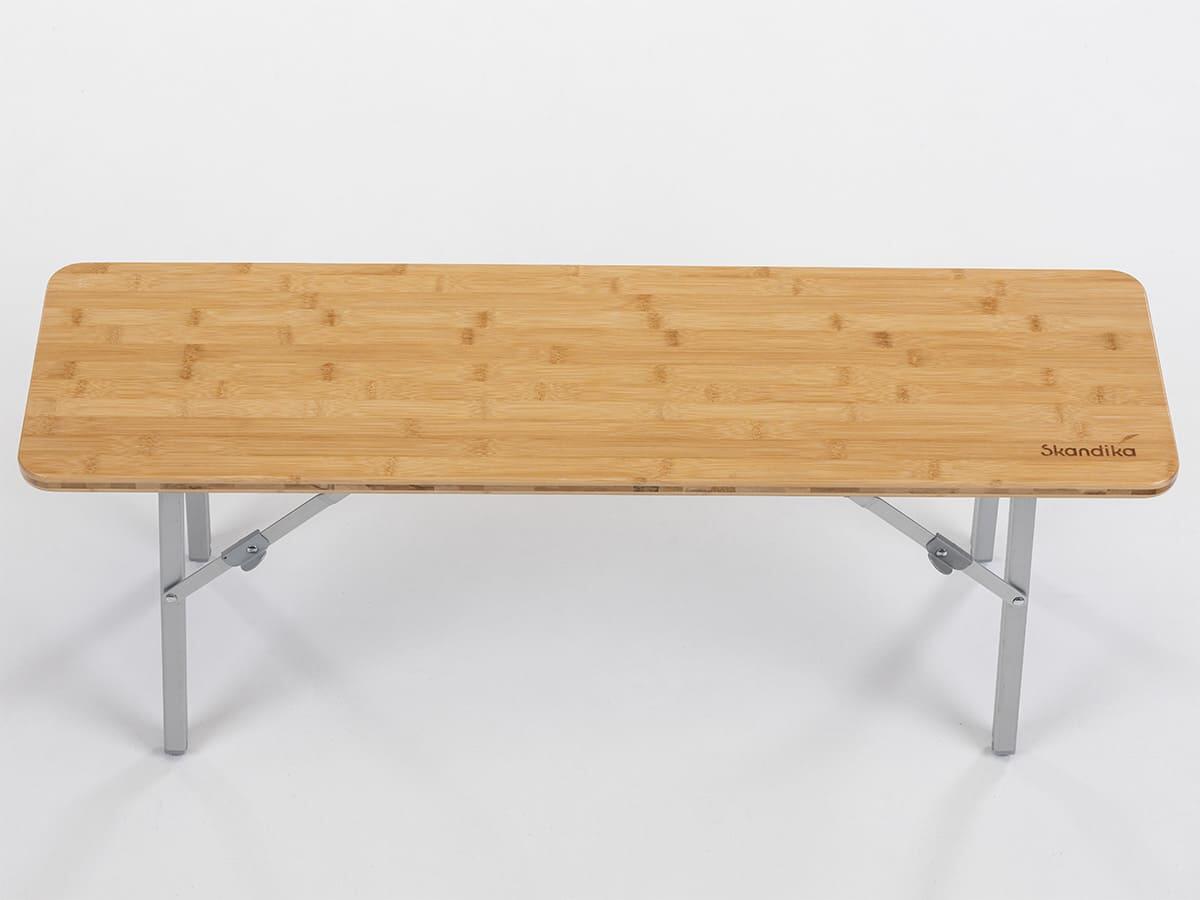 Set di 2 panche - Tolja - panca da campeggio in bambù - 100 x 27 x 39 cm 5/7