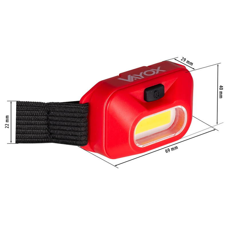Lanternă Frontală cu baterii VA0118, 150 lumeni