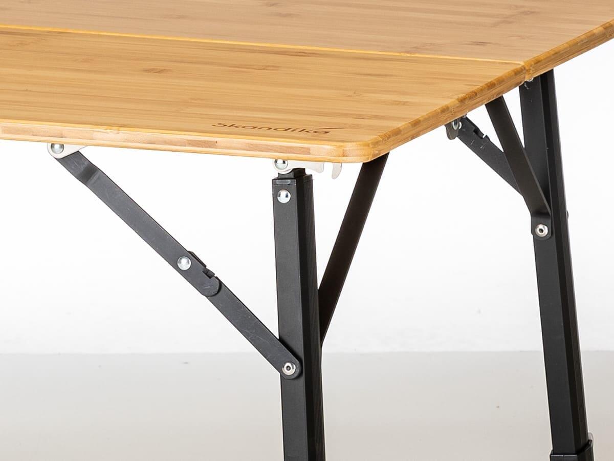 Campingtisch Tobro - Klapptisch mit Bambus Tischplatte - 120x70x70cm |  Decathlon