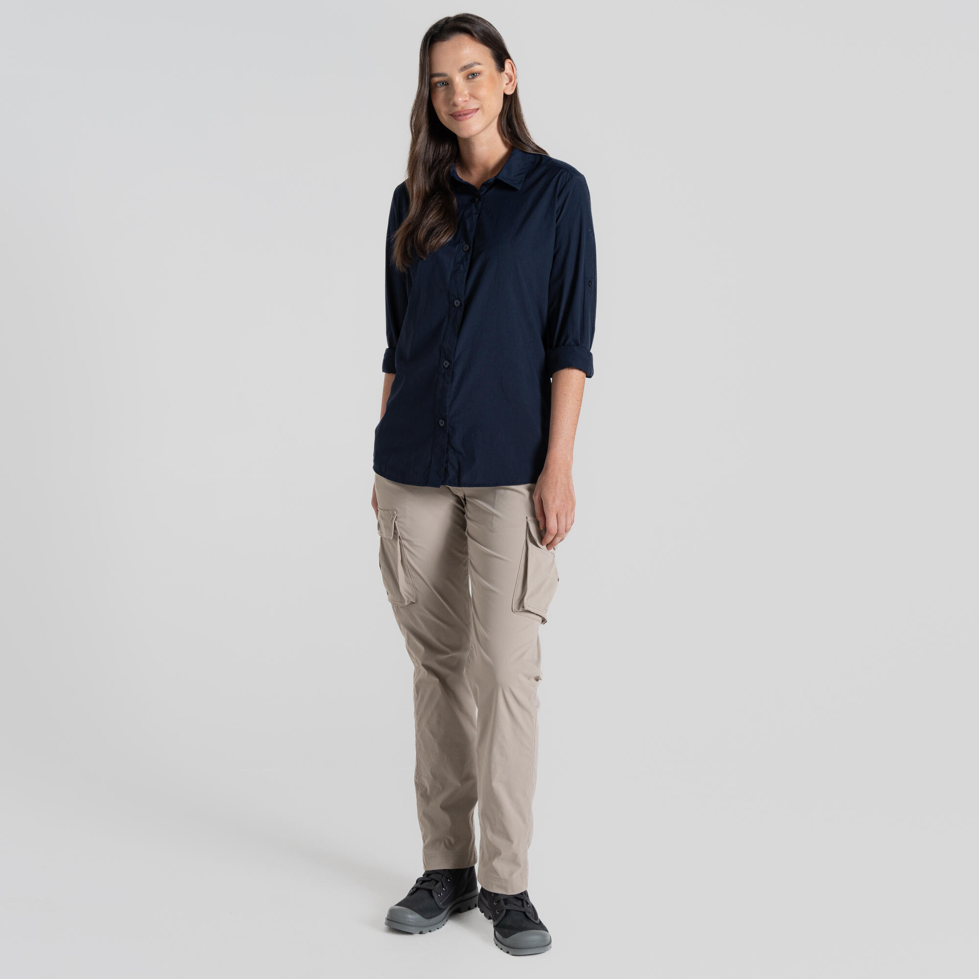 Womens NosiLife Freeda Long Sleeved Shirt 3/6