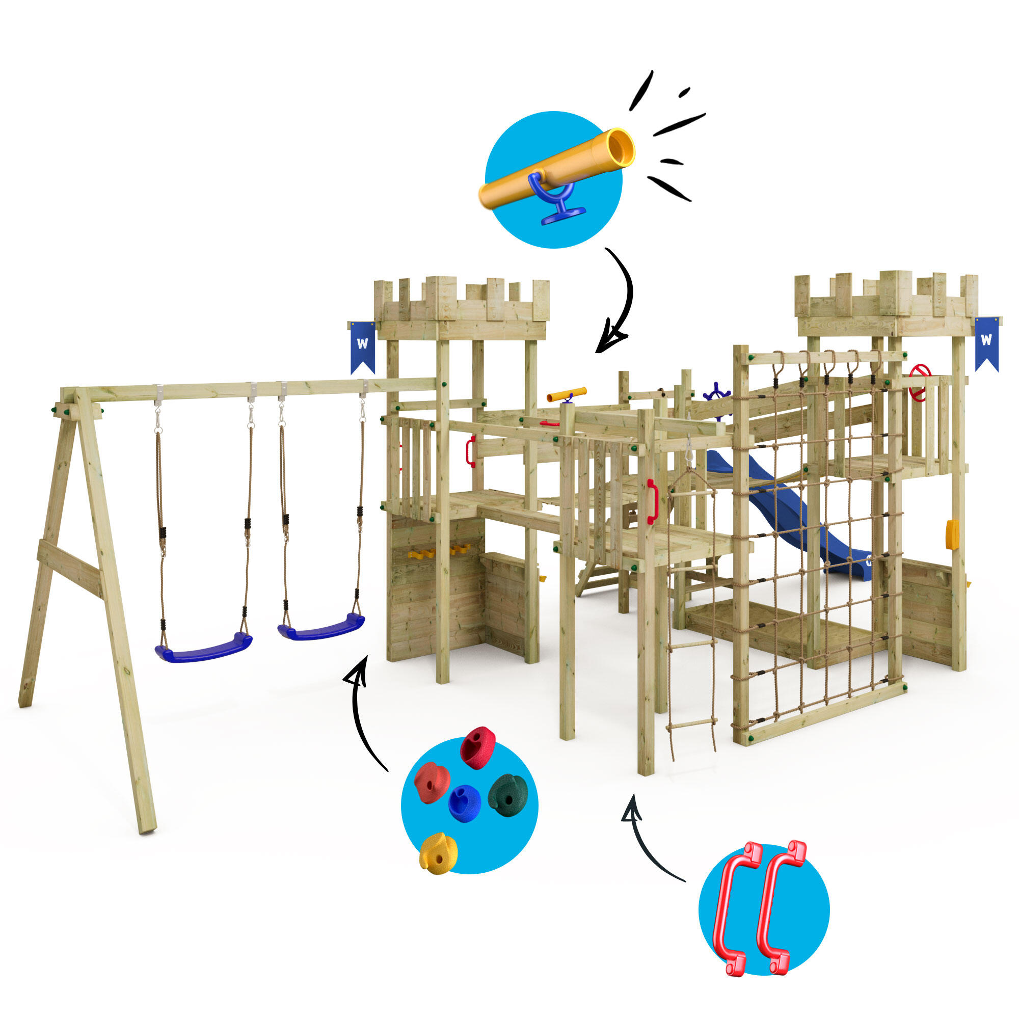 Aire de jeux Smart Arch avec filet à grimper 4/7