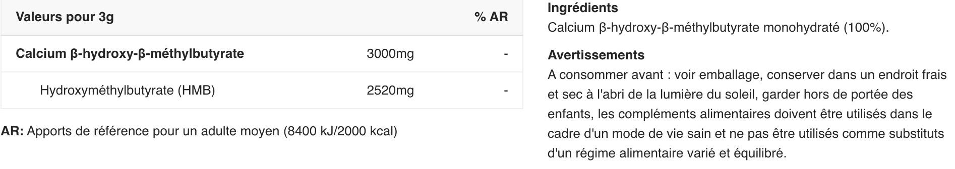 CA - HMB 3000 - 270g Biotech USA 2/5