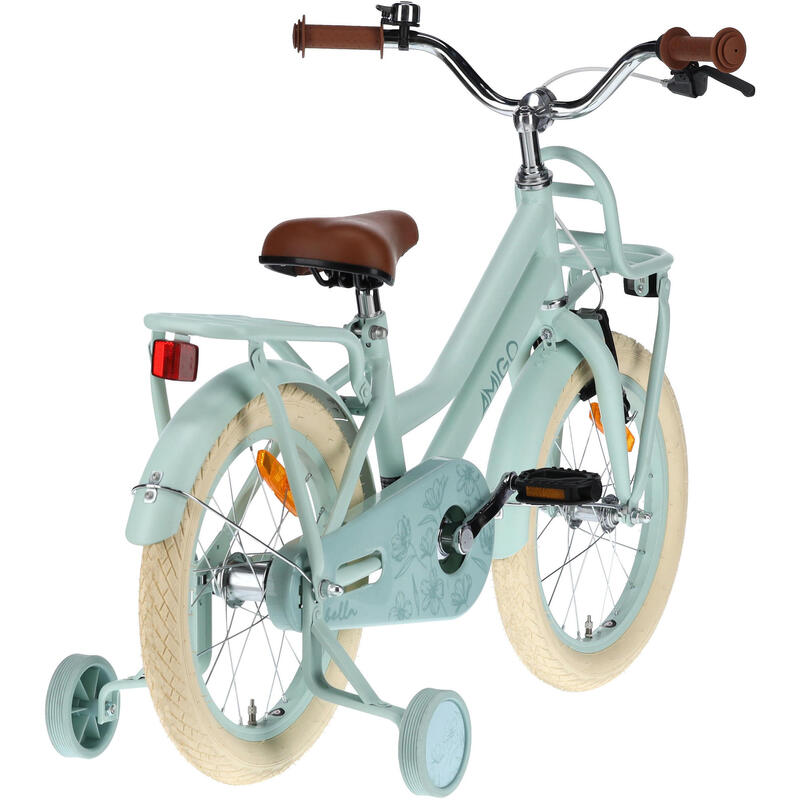 AMIGO Vélo fille Bella 16 Pouces 26 cm Fille Frein à rétropédalage Vert