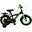 Volare Jongensfiets Thombike 12 Inch 21,5 cm Jongens Terugtraprem Zwart/Groen