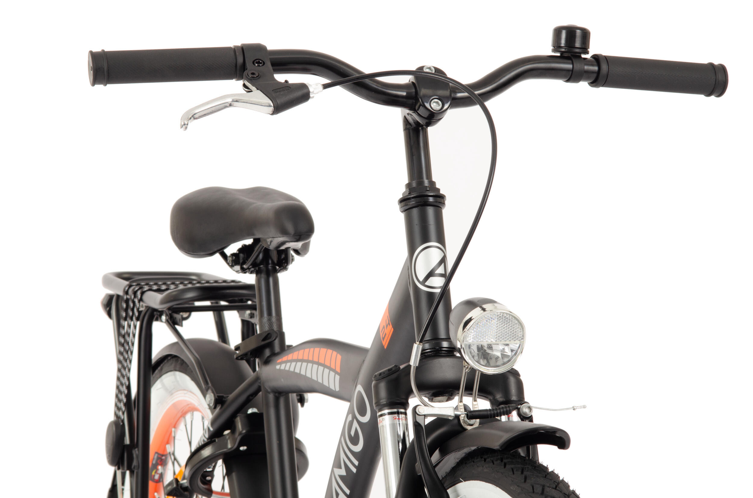 AMIGO Jongensfiets Roady 24 Inch Jongens Terugtraprem Zwart/Oranje 7/7