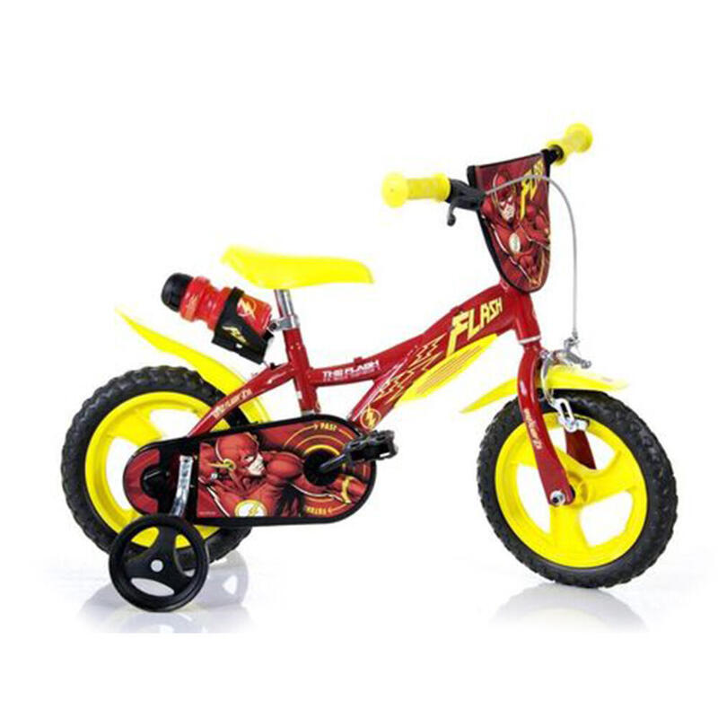 Dino Vélo garçon Flash 12 Pouces 21 cm Garçon Transition Rouge/Jaune