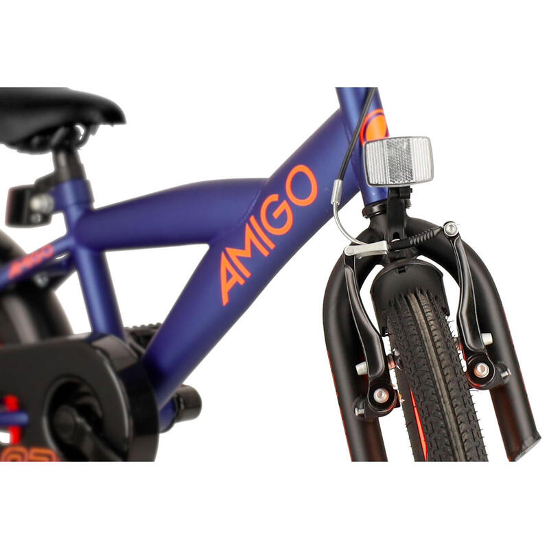 AMIGO Vélo garçon Explorer 14 Pouces 21,5 cm Garçon Frein à rétropédalage