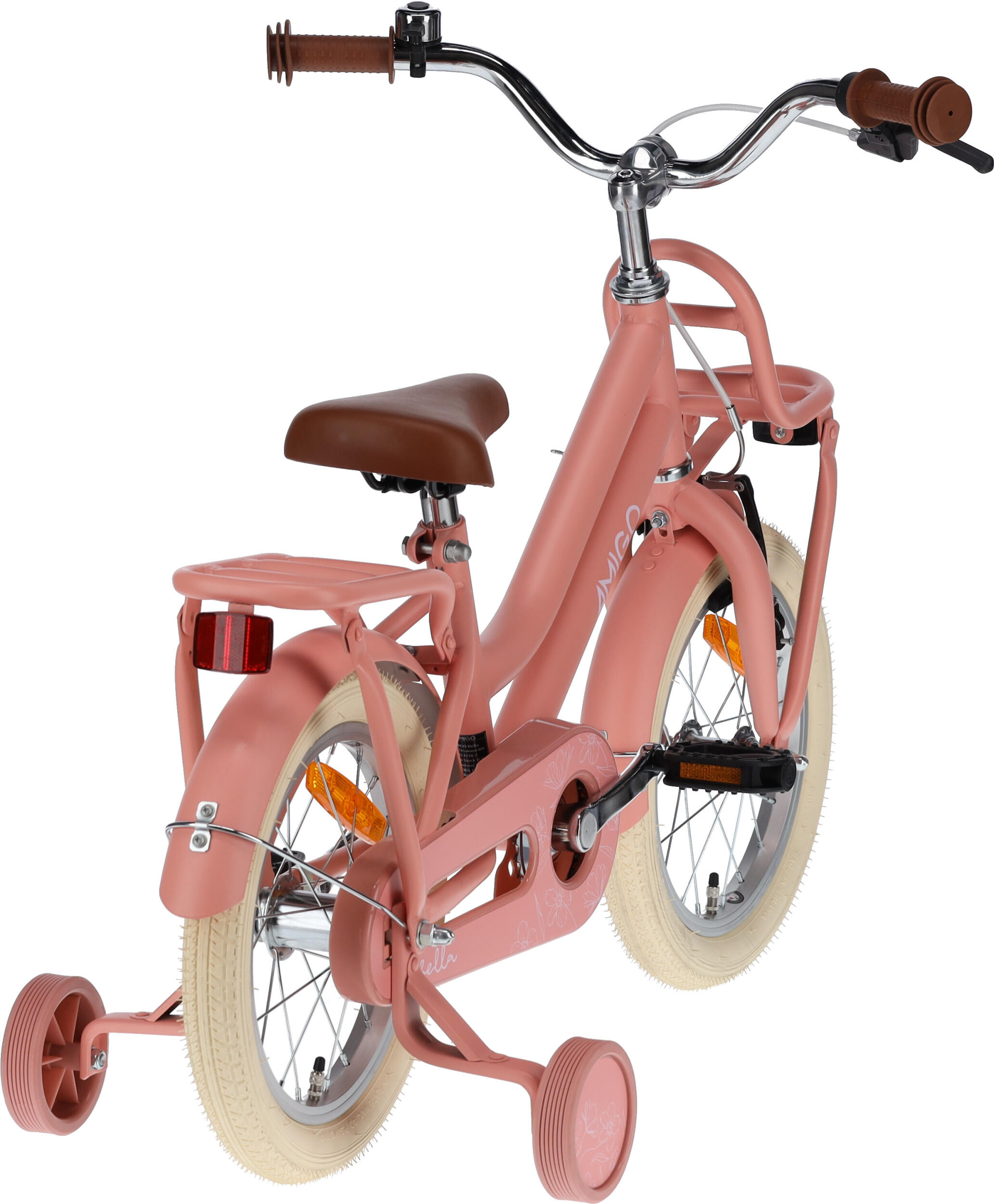AMIGO Kinderfahrräder Mädchen Bella 14 Zoll Mädchen Rücktrittbremse Lachsfarben 7/7