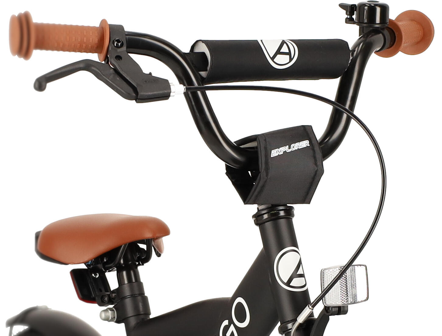 AMIGO Jongensfiets Explorer 12 Inch Jongens Terugtraprem Zwart/Wit 7/7