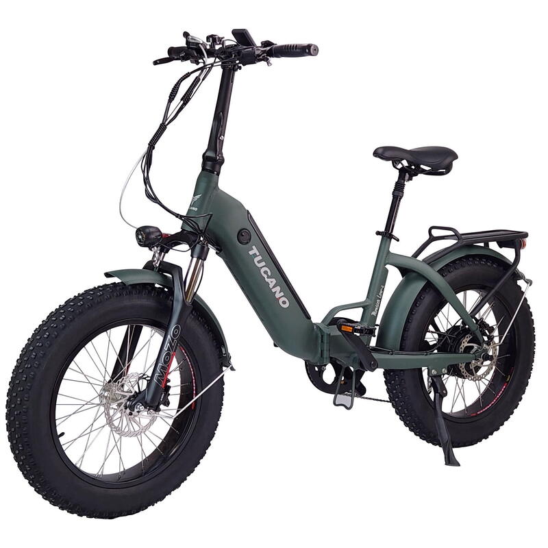 Bicicleta eléctrica plegable  Monster Lowe Sport by Tucano Bikes verde oliva