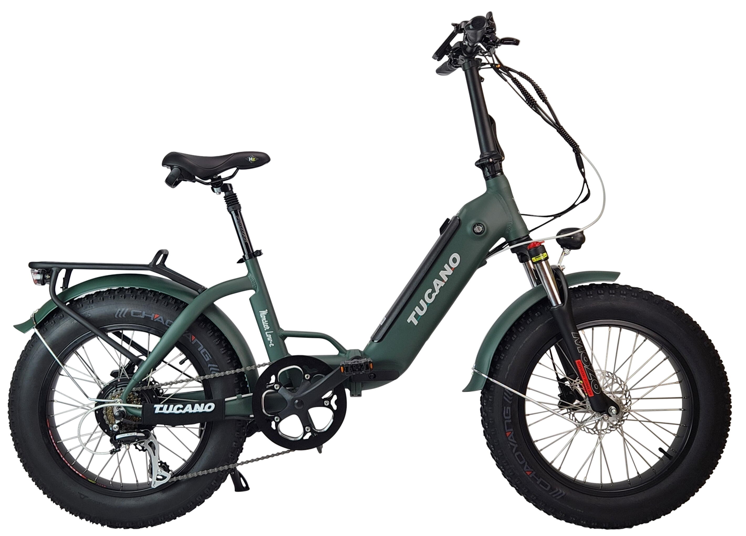 TUCANO Bicicleta eléctrica plegable  Monster Lowe Sport by Tucano Bikes verde oliva