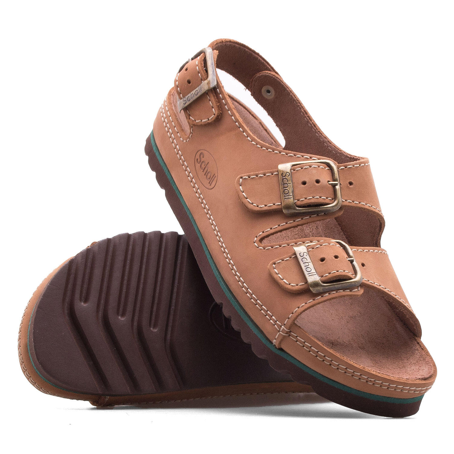 Sandales unisexe Air Bag Backstrap Marron cuir 2/7