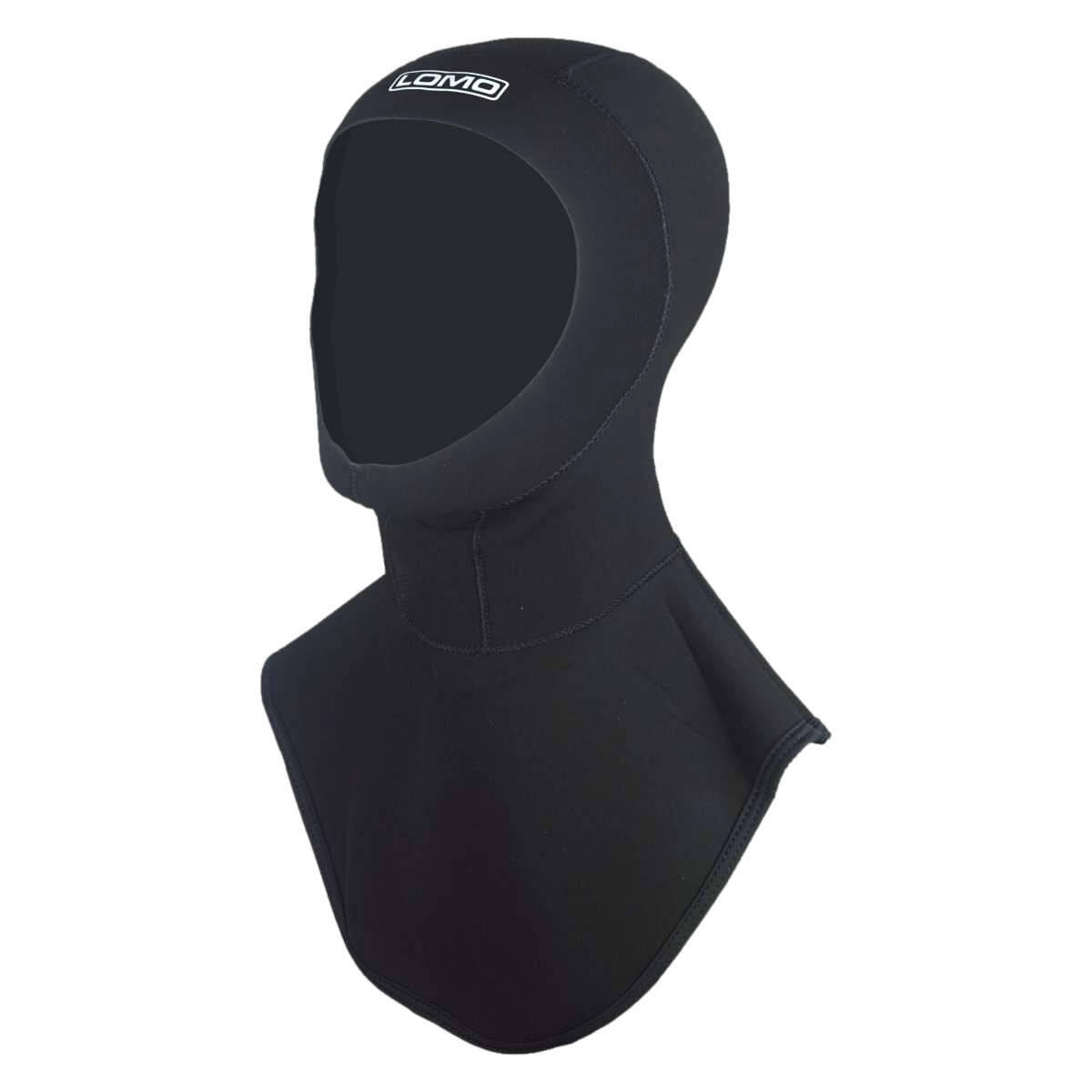LOMO Lomo 3mm Neoprene Wetsuit Hood With Bib - Black