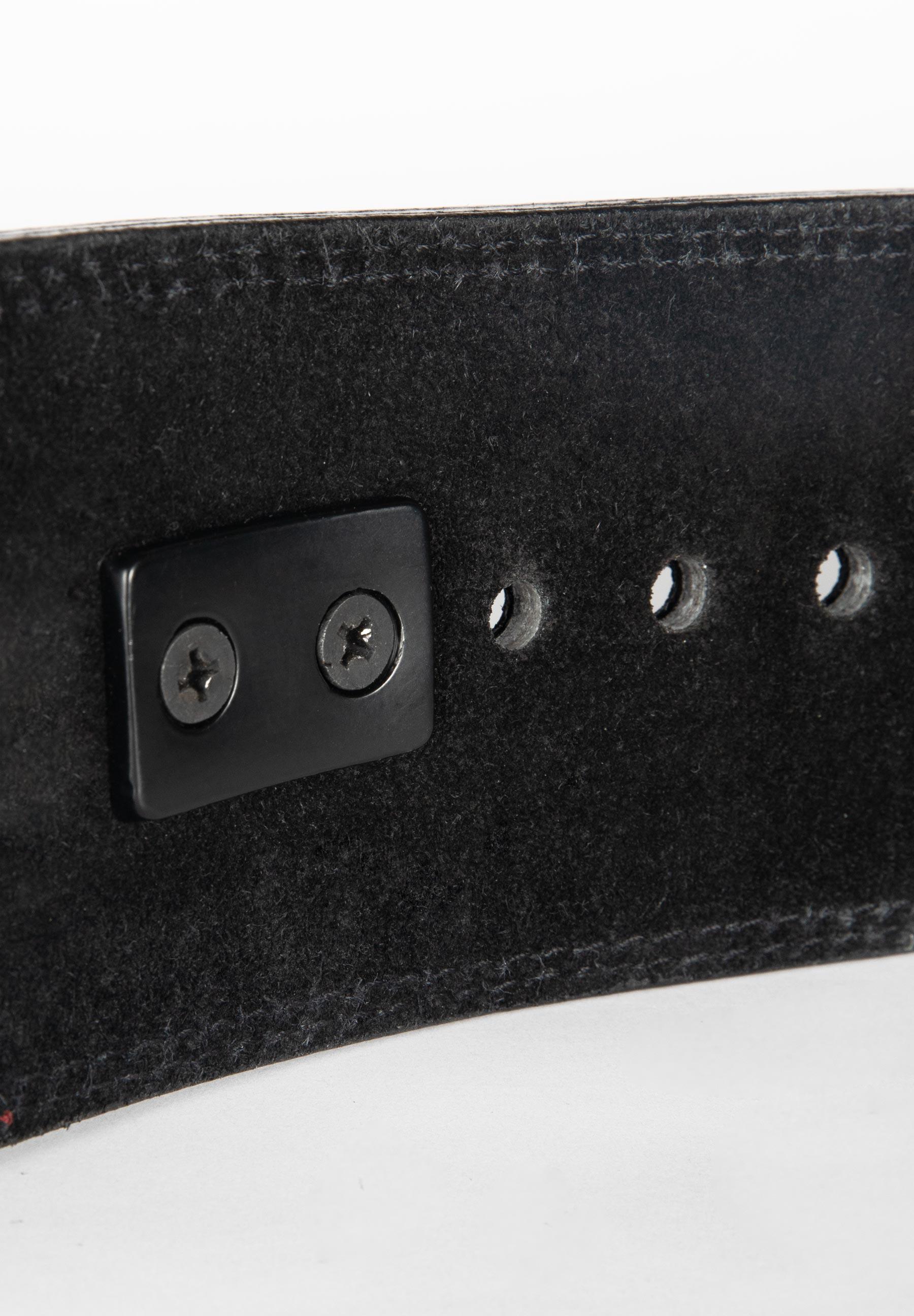 4 Inch Premium Leather Lever Belt - Schwarz 4/6