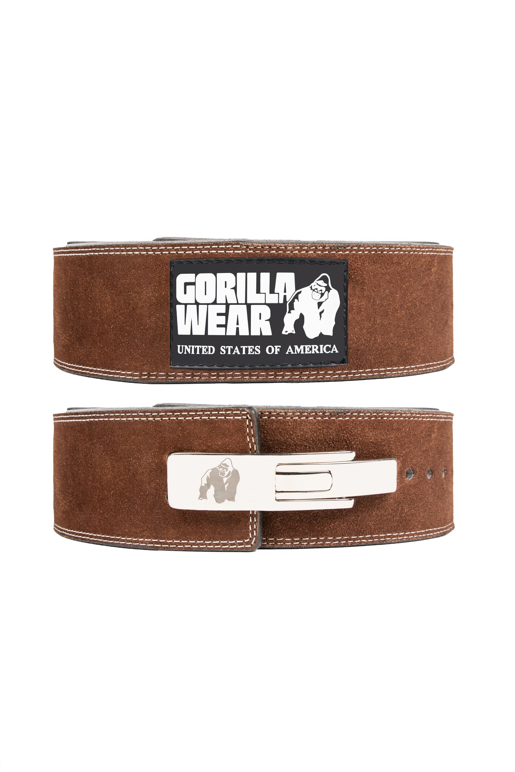 GORILLA WEAR Cintura di sollevamento in pelle da 4 pollici Gorilla Wear
