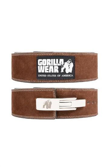 Ceinture de levage en cuir 4 pouces Gorilla Wear