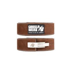 Ceinture de levage en cuir de 4 pouces- Brun