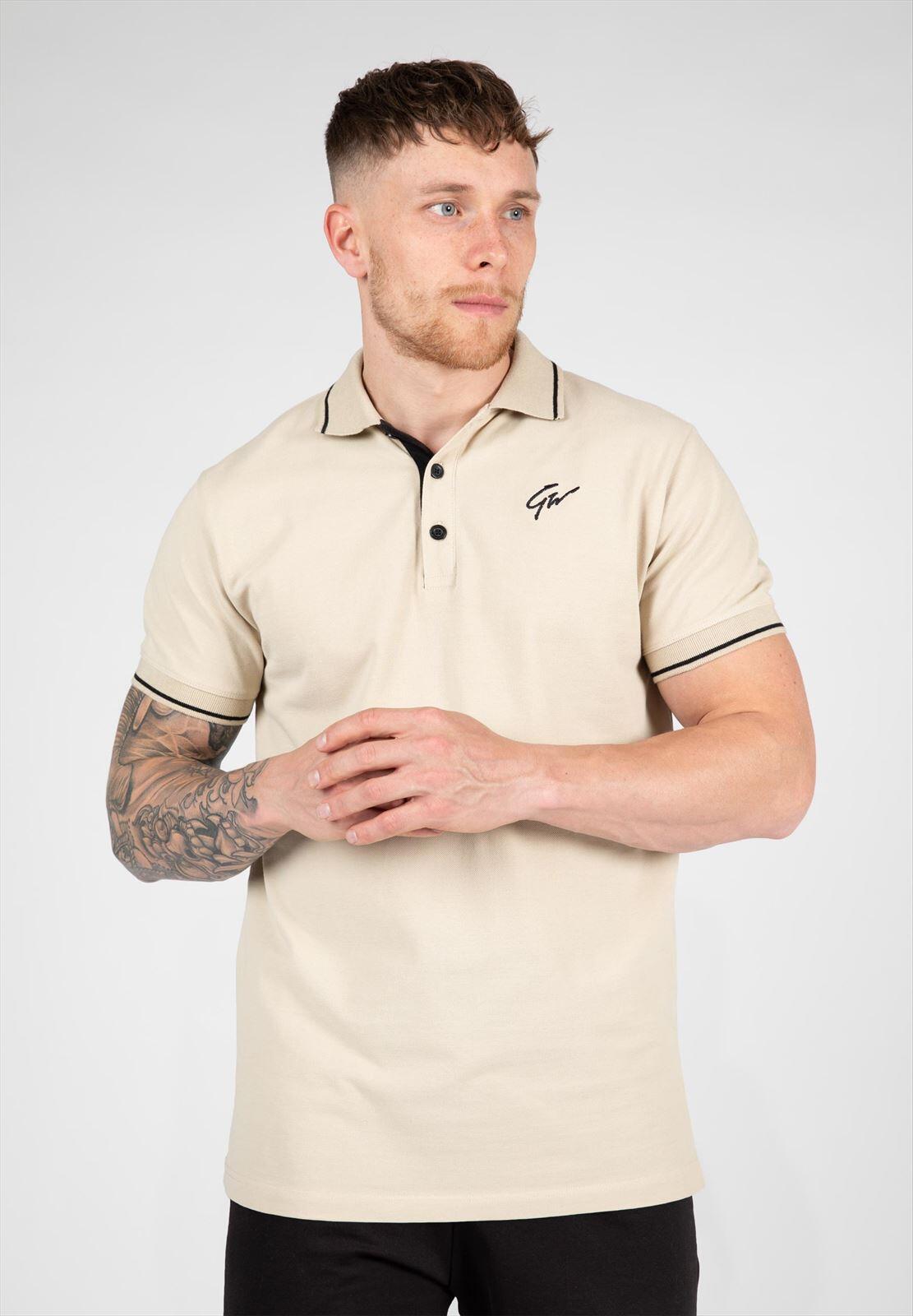 Delano Polo - Beige/Zwart 1/6