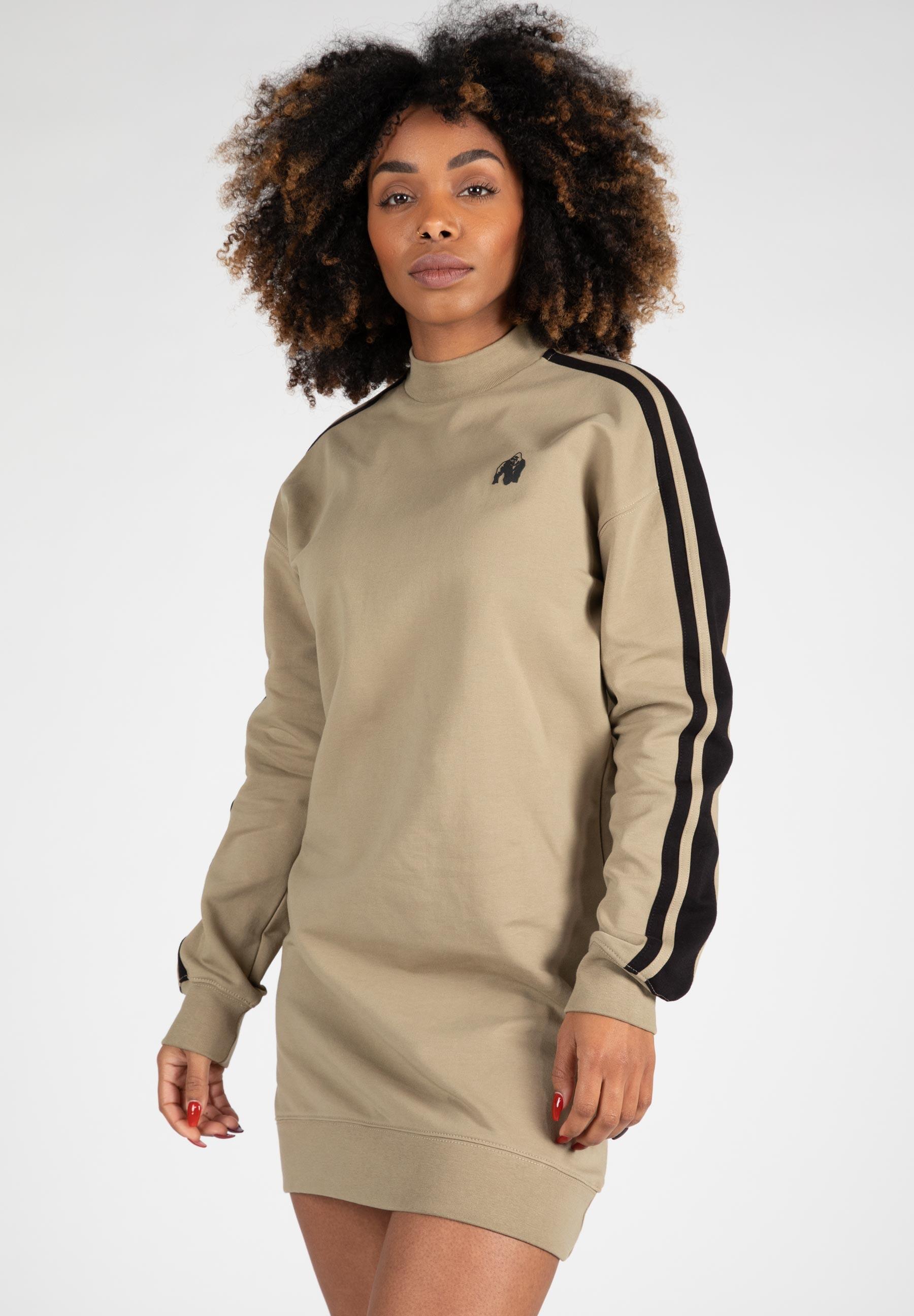 GORILLA WEAR Isabella Vestido moletom - Bege