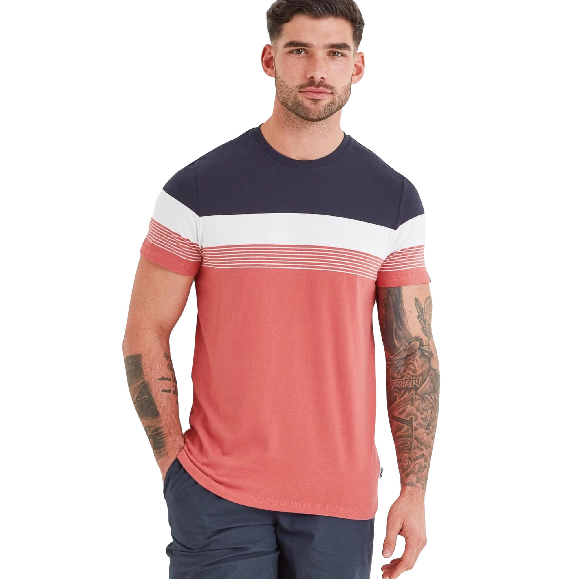 Tshirt FARNDON Homme (Faded red)