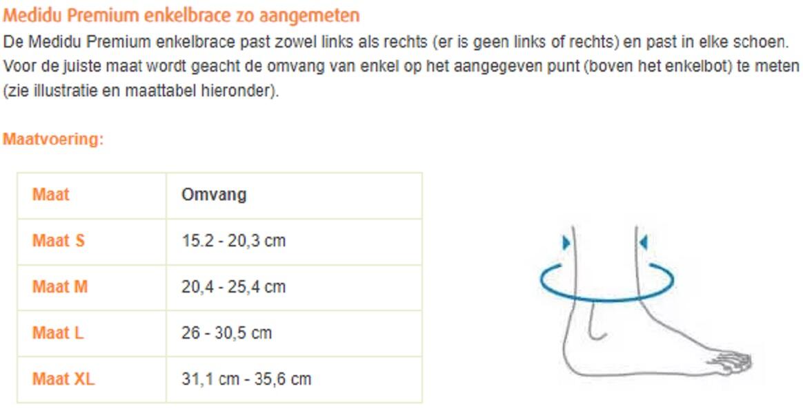 Medidu Premium Enkelbrace (in zwart en beige) 5/5
